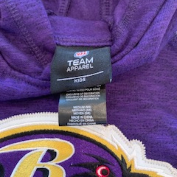 NEW Ravens Kids Size 5/6 Hoodie - Picture 7 of 8